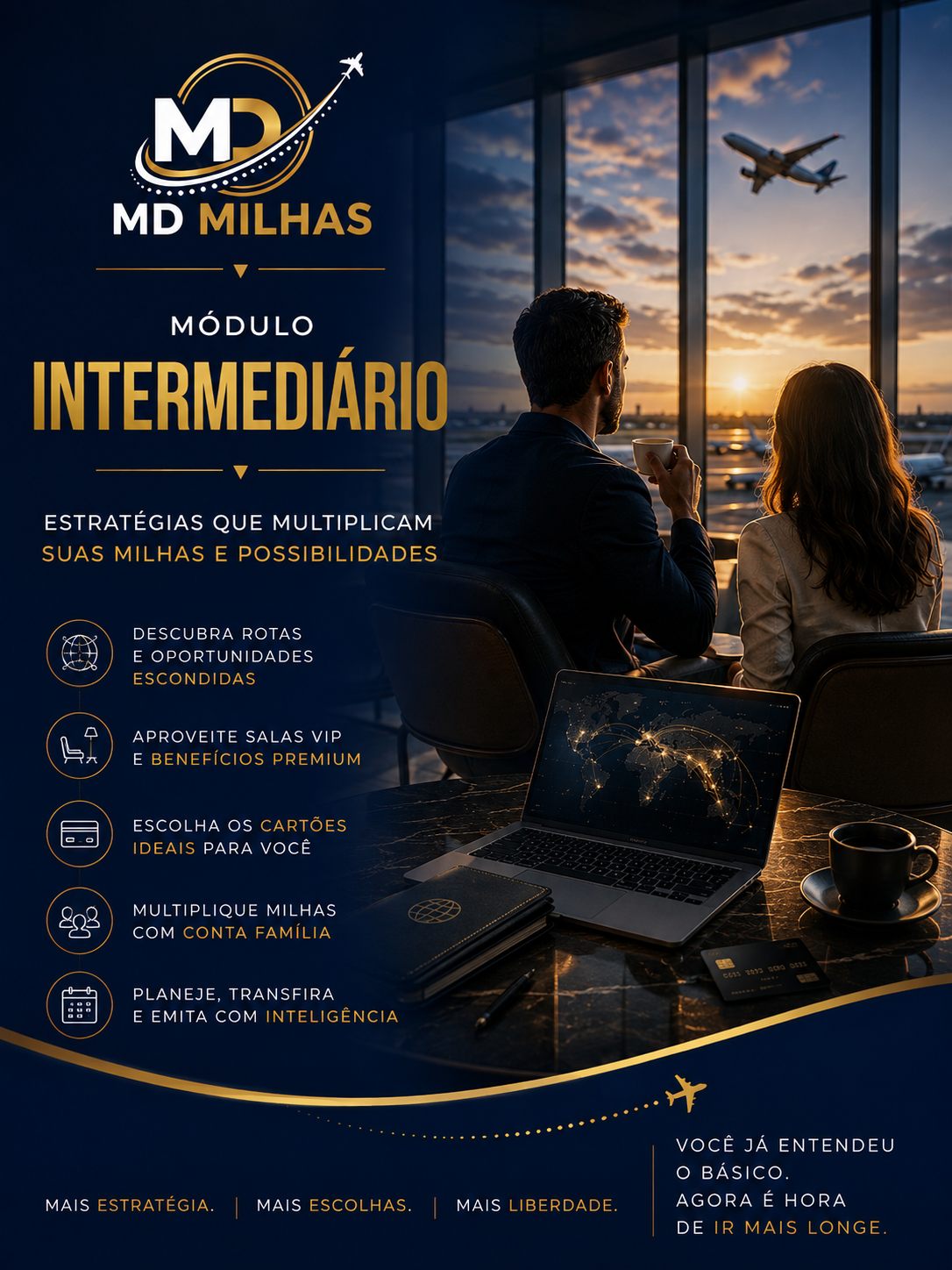 Capa do Módulo Intermediário do e-book MD Milhas