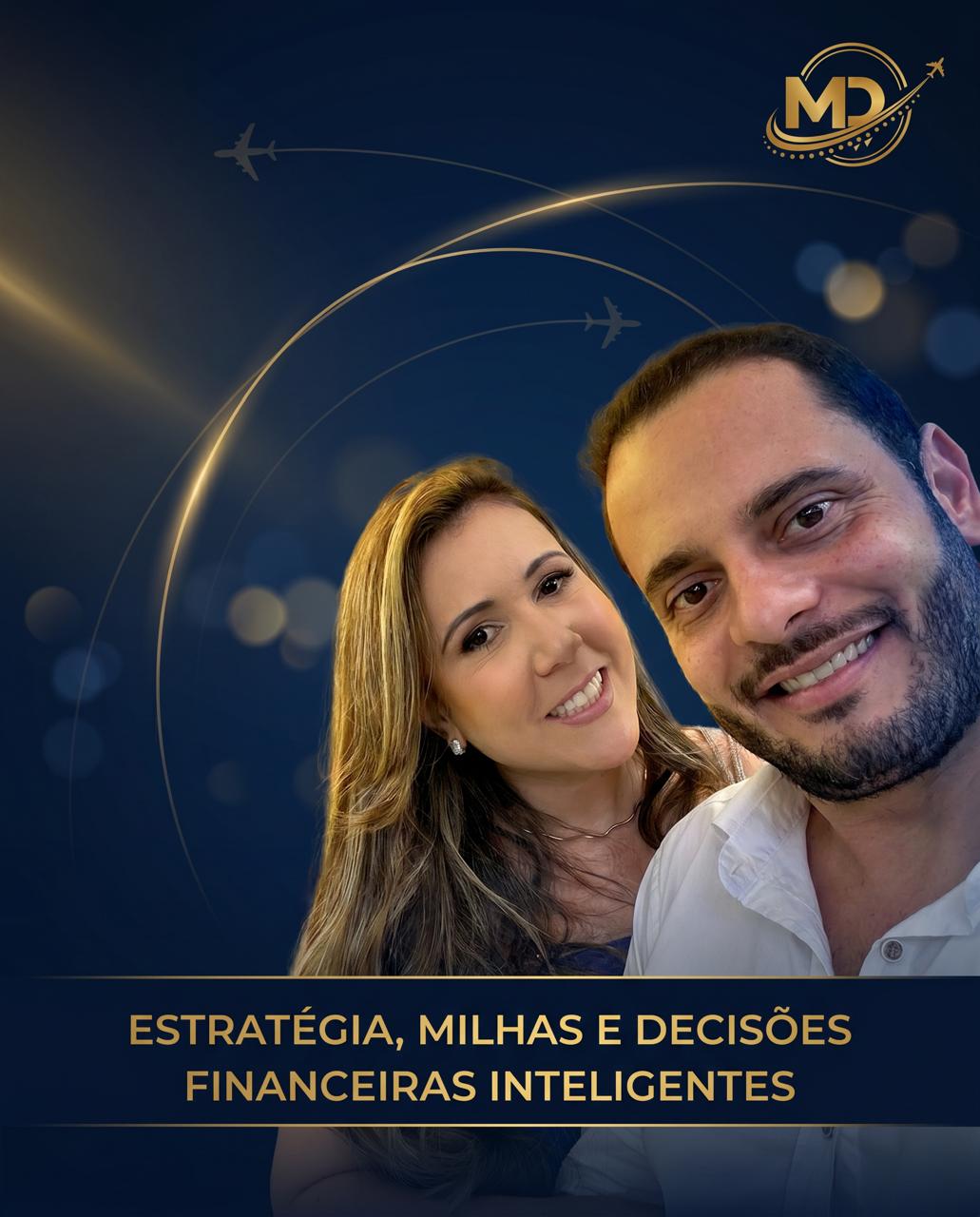 Vinícius César e Kênia Alvim, fundadores do MD Milhas